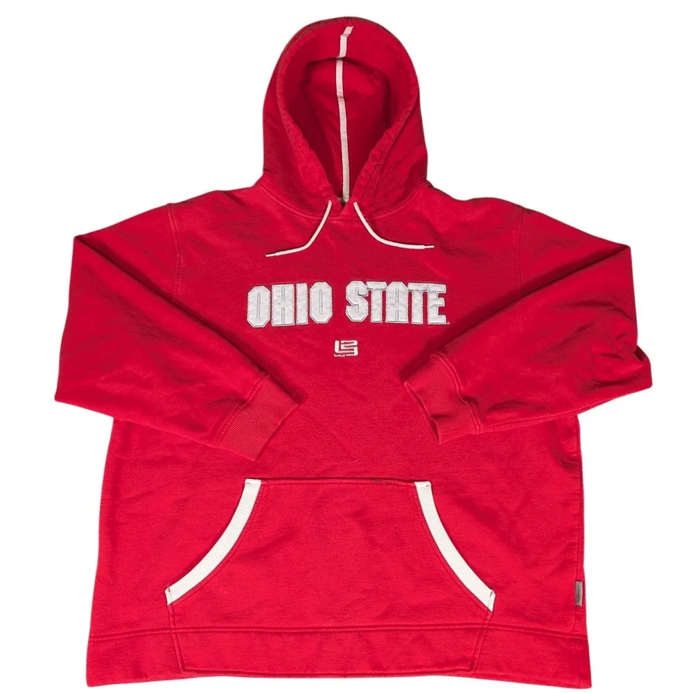 Nike Ohio State Buckeyes‎ Red ELITE Hoodie Swweatshirt Pullover Mens XL